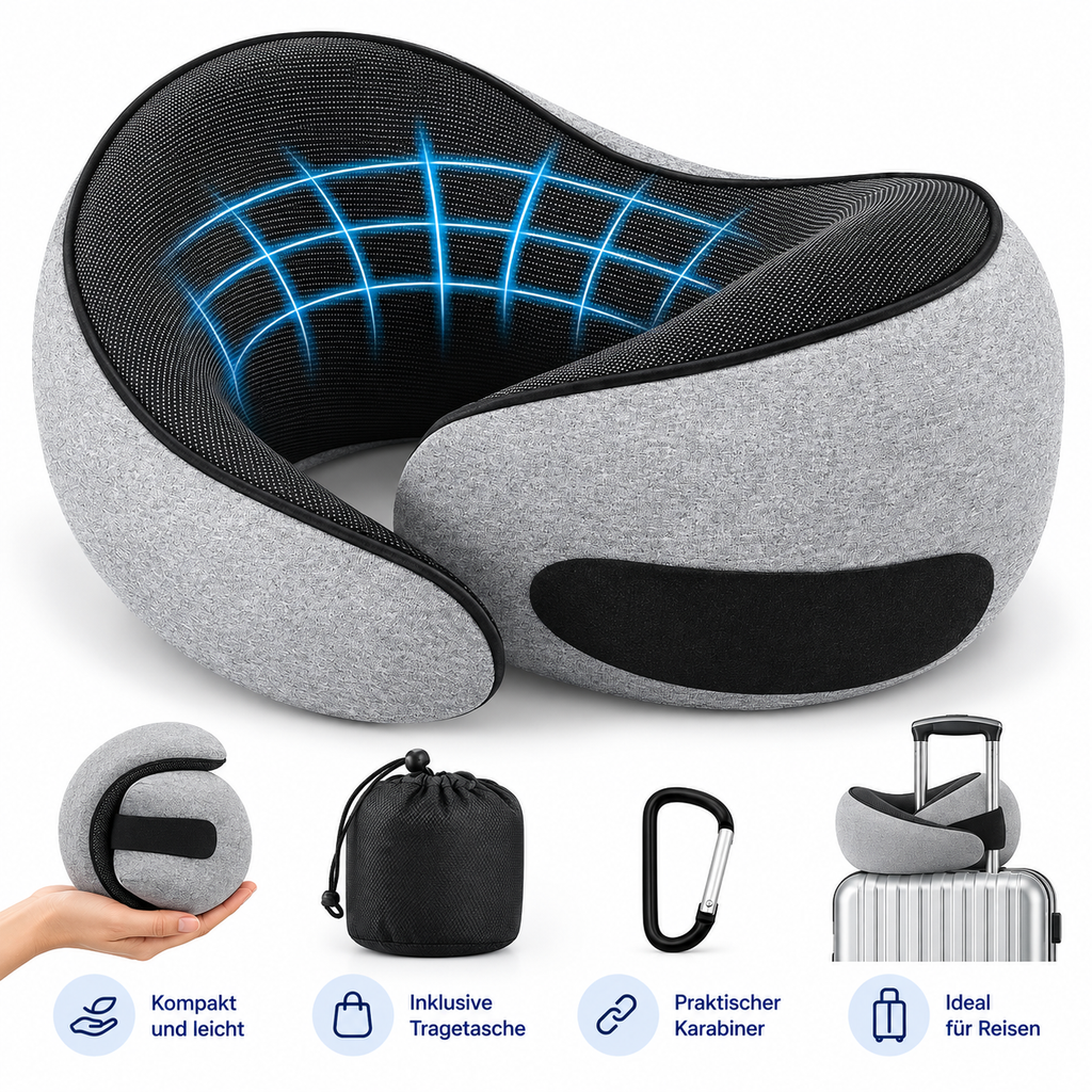 MOVENAX® Ergonomisches Reise-Nackenkissen