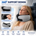 MOVENAX® Ergonomisches Reise-Nackenkissen