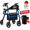 MOVENAX Faltbarer Rollator für drinnen & draußen